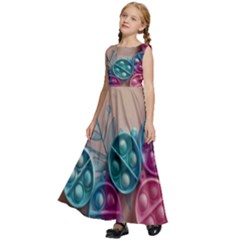 Kids  Satin Sleeveless Maxi Dress 