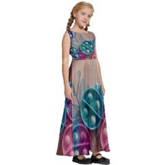 Kids  Satin Sleeveless Maxi Dress 