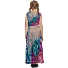 Kids  Satin Sleeveless Maxi Dress 