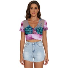 V-Neck Crop Top 