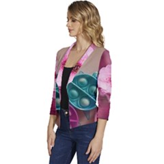 Women s Casual 3/4 Sleeve Spring Jacket 