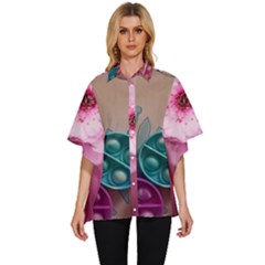 Women s Batwing Button Up Shirt 