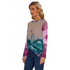 Long Sleeve Crew Neck Pullover Top 