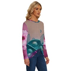 Long Sleeve Crew Neck Pullover Top 