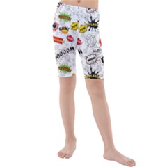 Kids  Mid Length Swim Shorts 