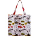 Zipper Grocery Tote Bag 