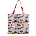 Zipper Grocery Tote Bag 