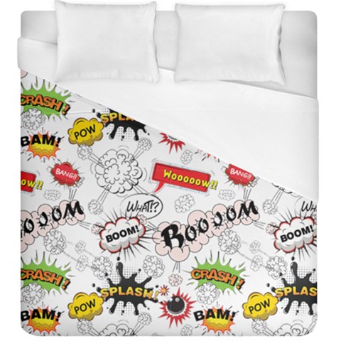 Pattern Seamless Texture Cartoon Duvet Cover (King Size) from ArtsNow.com