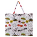 Zipper Large Tote Bag 