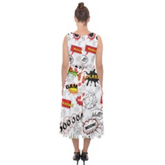 Midi Tie-Back Chiffon Dress 