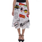 Pattern Seamless Texture Cartoon Perfect Length Midi Skirt