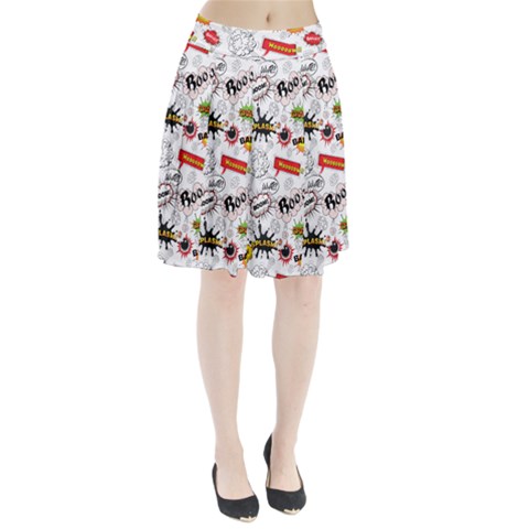 Pattern Seamless Texture Cartoon Pleated Skirt from ArtsNow.com