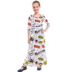 Kids  Quarter Sleeve Maxi Dress 