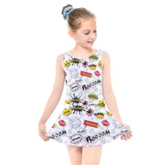 Kids  Skater Dress Swimsuit 