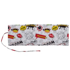 Pattern Seamless Texture Cartoon Roll Up Canvas Pencil Holder (M) from ArtsNow.com