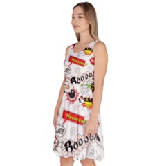 Knee Length Skater Dress With Pockets 