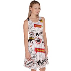 Knee Length Skater Dress With Pockets 