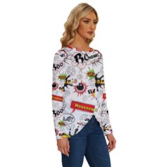 Long Sleeve Crew Neck Pullover Top 