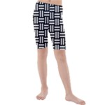 Frets Mosaic Pattern Geometric Kids  Mid Length Swim Shorts