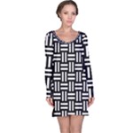 Frets Mosaic Pattern Geometric Long Sleeve Nightdress