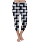 Frets Mosaic Pattern Geometric Capri Winter Leggings 