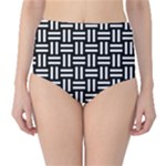 Frets Mosaic Pattern Geometric Classic High-Waist Bikini Bottoms