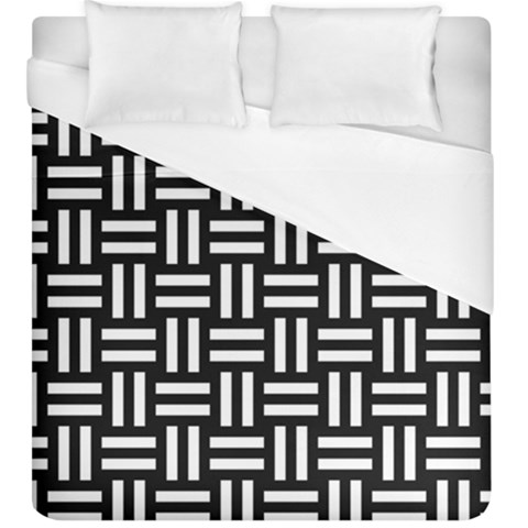 Frets Mosaic Pattern Geometric Duvet Cover (King Size) from ArtsNow.com