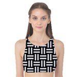 Frets Mosaic Pattern Geometric Tank Bikini Top