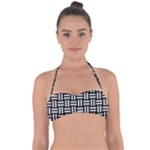 Frets Mosaic Pattern Geometric Tie Back Bikini Top