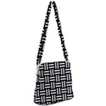 Frets Mosaic Pattern Geometric Zipper Messenger Bag