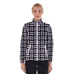 Frets Mosaic Pattern Geometric Women s Bomber Jacket