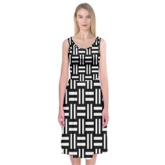 Frets Mosaic Pattern Geometric Midi Sleeveless Dress from ArtsNow.com