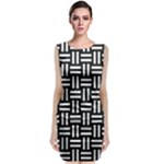 Frets Mosaic Pattern Geometric Classic Sleeveless Midi Dress