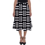 Frets Mosaic Pattern Geometric Perfect Length Midi Skirt