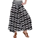 Frets Mosaic Pattern Geometric Women s Satin Palazzo Pants