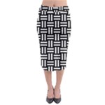 Frets Mosaic Pattern Geometric Midi Pencil Skirt