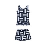 Frets Mosaic Pattern Geometric Kids  Boyleg Swimsuit