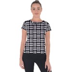 Frets Mosaic Pattern Geometric Short Sleeve Sports Top 