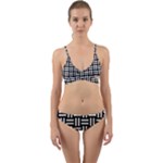 Frets Mosaic Pattern Geometric Wrap Around Bikini Set