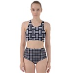 Frets Mosaic Pattern Geometric Racer Back Bikini Set