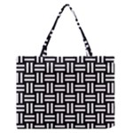 Frets Mosaic Pattern Geometric Zipper Medium Tote Bag