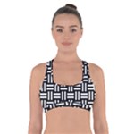 Frets Mosaic Pattern Geometric Cross Back Sports Bra