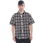 Frets Mosaic Pattern Geometric Men s Short Sleeve Shirt