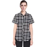 Frets Mosaic Pattern Geometric Women s Short Sleeve Shirt