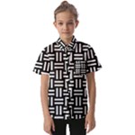 Frets Mosaic Pattern Geometric Kids  Short Sleeve Shirt