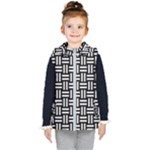 Frets Mosaic Pattern Geometric Kids  Hooded Puffer Vest