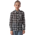 Frets Mosaic Pattern Geometric Kids  Long Sleeve Shirt