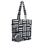 Frets Mosaic Pattern Geometric Everyday Shoulder Bag with Pouch Bag