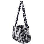 Frets Mosaic Pattern Geometric Rope Handles Shoulder Strap Bag