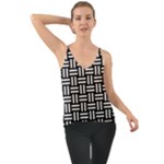 Frets Mosaic Pattern Geometric Chiffon Cami